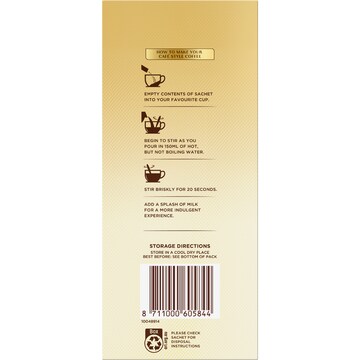 Moccona 99% Sugar Free Cappuccino Sachets 30 pack