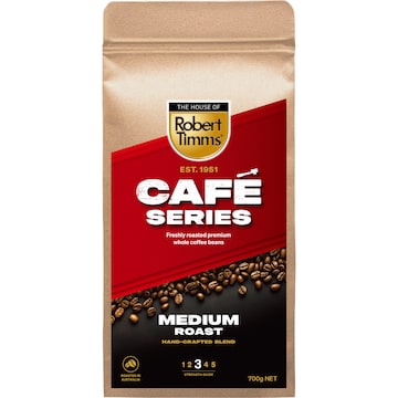 Robert Timms Cafe Series Medium Roast Coffee Beans 700g