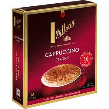 Vittoria Strong Cappuccino Sachets 16 pack