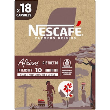 Nescafe Farmers Origins Africas Coffee Capsules 18 pack
