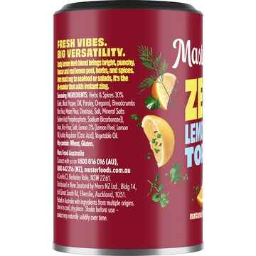 Masterfoods Zesty Lemon Herb Topper Seasoning 45g