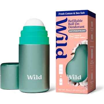 Wild Deodorant 72hr Antipersperant Roll On Cotton & Salt 50mL
