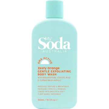 My Soda Aha Active Zesty Orange Gentle Exfoliating Body Wash 500mL