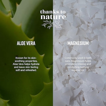 Thanks To Nature Bubble Bath Sweet Almond Vanilla Magnesium & Aloe Vera 500mL