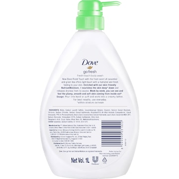 Dove Fresh Touch Body Wash Cucumber & Green Tea 550mL