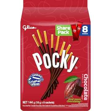 Glico Pocky Chocolate Biscuit Sticks 17.5g x 8 pack