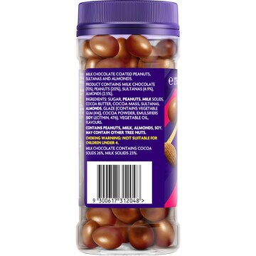 Cadbury Milk Chocolate Covered Fruit & Nut 275g