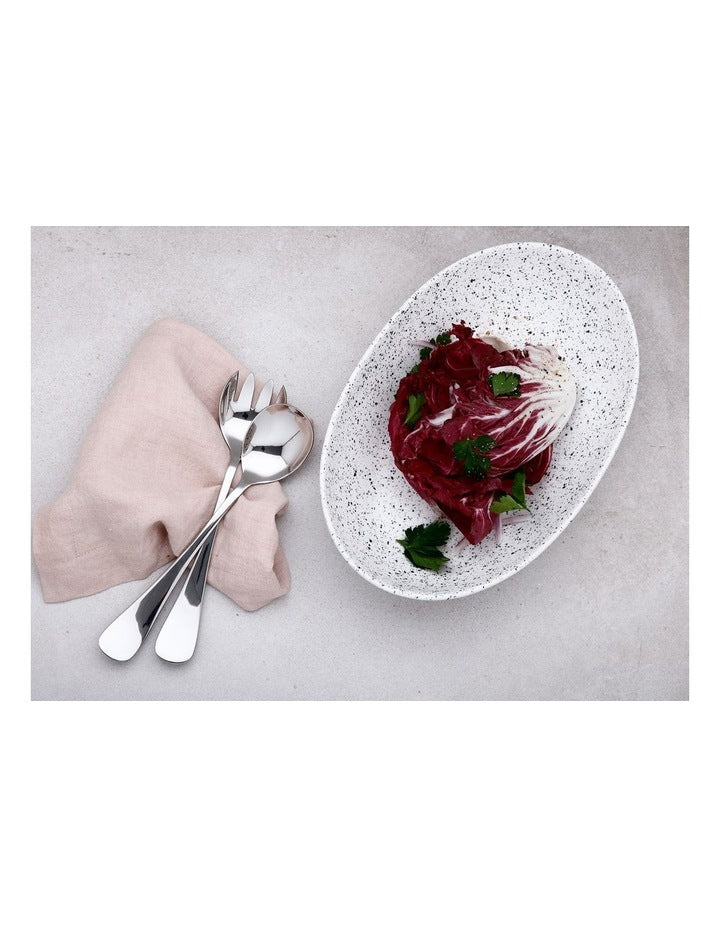 Madison 2 Piece Salad Gift Boxed Set in Silver