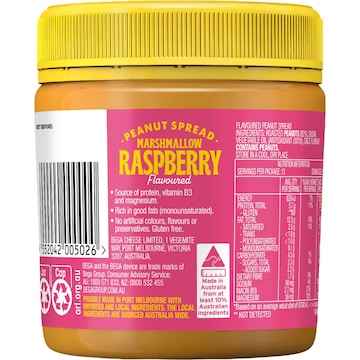 Bega Raspberry Marshmallow Peanut Spread 325g