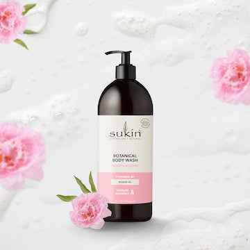 Sukin Botanical Body Wash Peony & Rosehip 1L