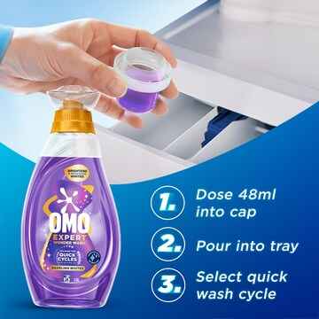 OMO Expert Wonder Wash Liquid Dazzling White 1.18L