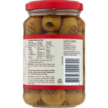 Sandhurst Char Grilled Green Olives 340g