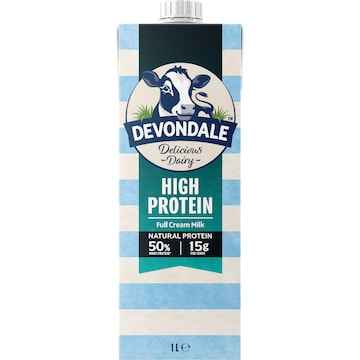 Devondale High Protein Full Cream Long Life Milk 1L