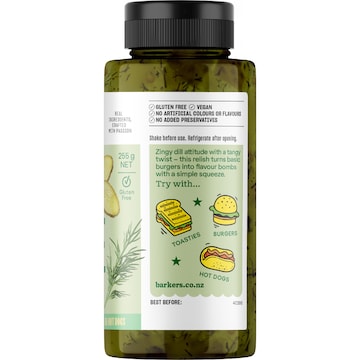 Barker's Dill Pickle Relish 255g