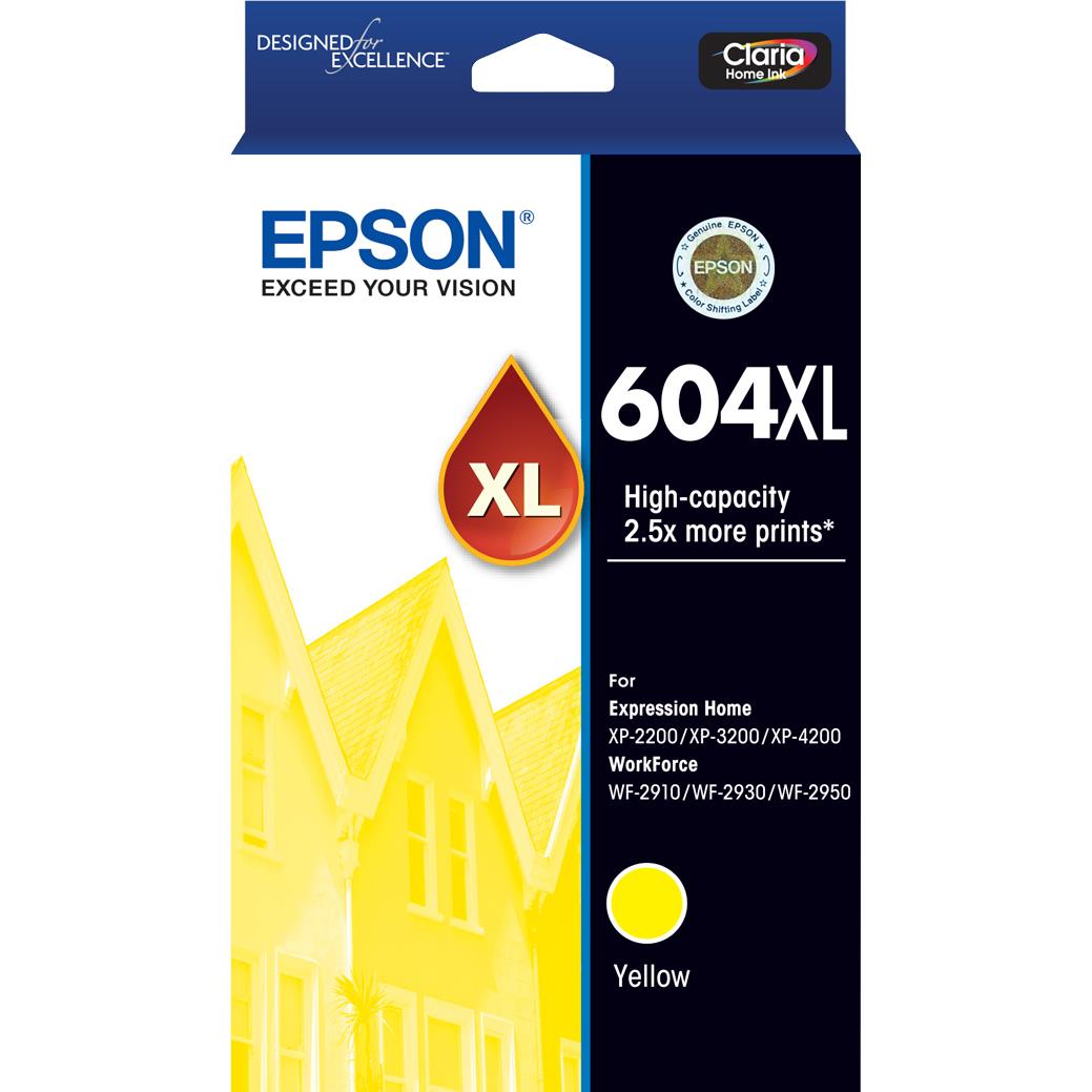 Epson 604XL High Capacity Ink Cartridge (Yellow)