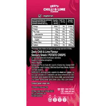 Pringles Chilli Lime Potato Chips 134g