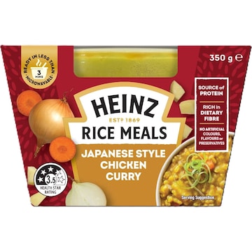 Heinz Rice Meals Japanese Style Chicken Curry 350g