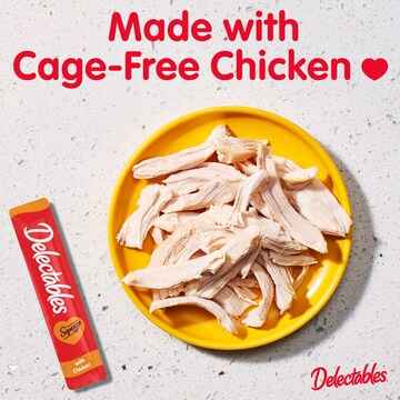 Delectables Lickable Cat Treat Stew With Chicken & Veggies 40g