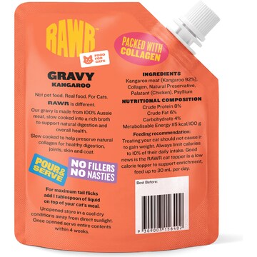 RAWR Food for Cats Kangaroo Gravy 180mL