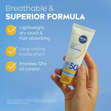 Nivea SPF 50+ UV Face Cream Shine Control Sunscreen 40mL