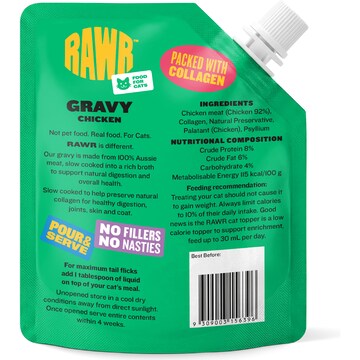 RAWR Food for Cats Chicken Gravy 180mL