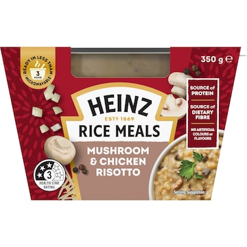 Heinz Rice Meals Chicken & Mushroom Risotto 350g