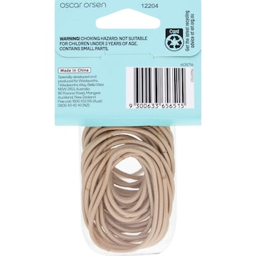 Oscar Orsen Large Thin Hair Elastics Blonde 30 pack
