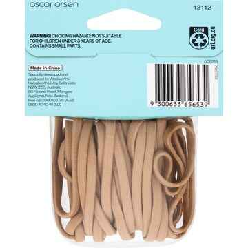 Oscar Orsen Large Flat Hair Elastics Blonde 30 pack