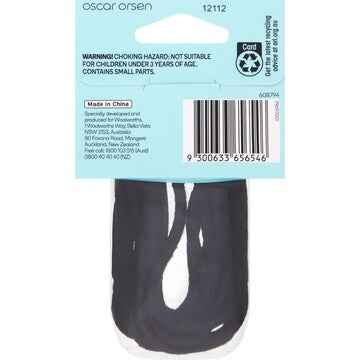 Oscar Orsen Thick XLarge Hair Elastics Black 10 pack