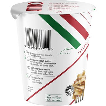 Attimo Instant Pasta Cup Creamy Carbonara Fettuccine 70g