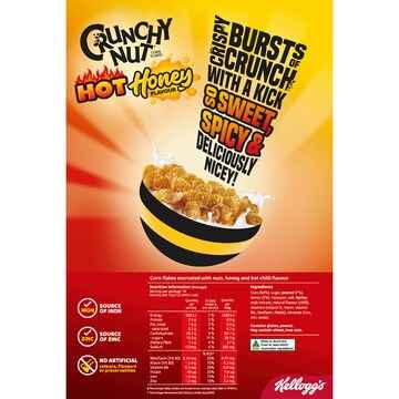 Kellogg's Crunchy Nut Hot Honey Breakfast Cereal 380g