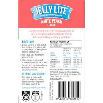 Aeroplane Jelly Lite Crystals White Peach 9g x 2 pack