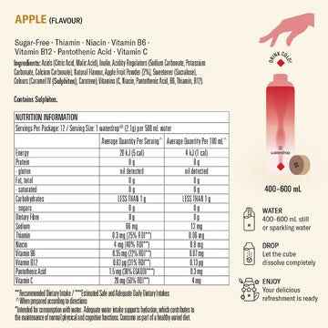 Waterdrop Hydration & Vitamins Drink Cubes Apple 12 pack
