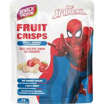Snacktacular Fruit Crisp Apple, Banana & Strawberry Spiderman 8g
