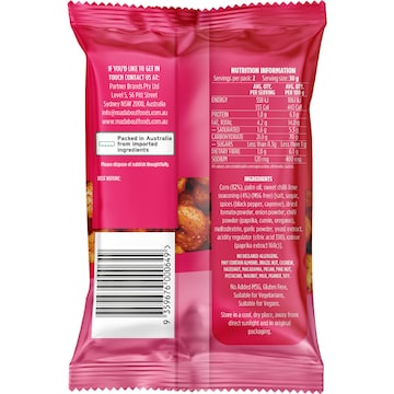 Mad About Corn Giant Inca Corn Kernels Sweet Chilli 60g