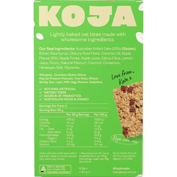 Koja Oat Bites Apple Crumble 150g 5 pack