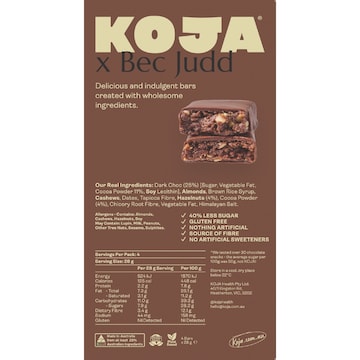 Koja Bec Judd After Bars Dark Choc Hazelnut 112g 4 pack