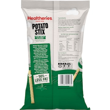 Healtheries Potato Stix Sour Cream & Chives 120g x 6 pack