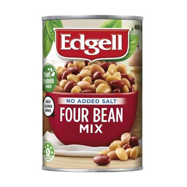 Beans 4 Bean Mix No Added Salt