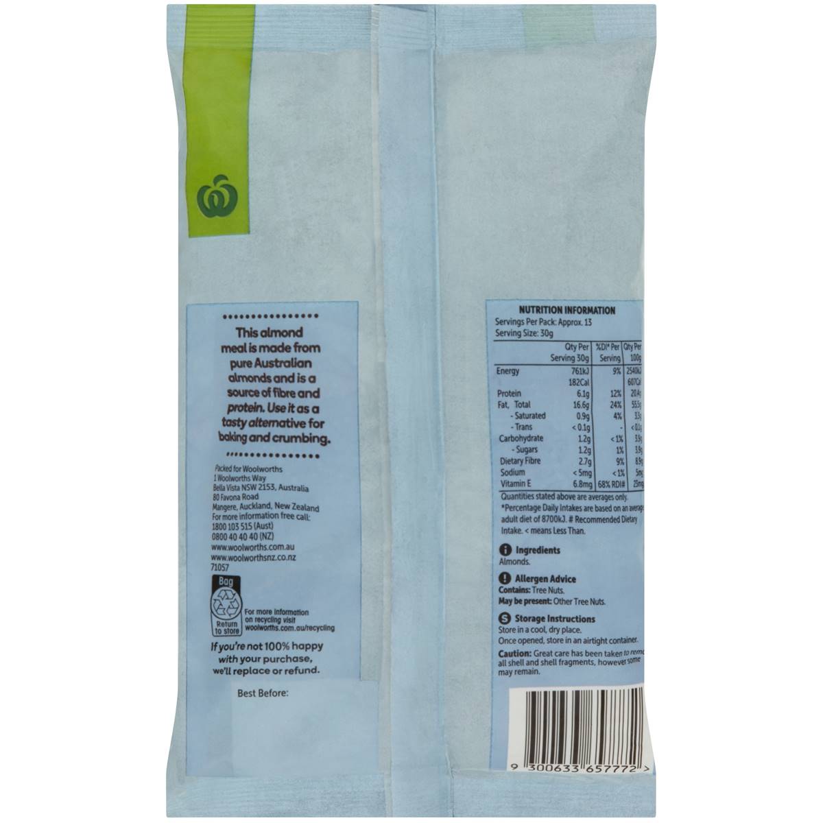 Woolworths Almond Meal 400g