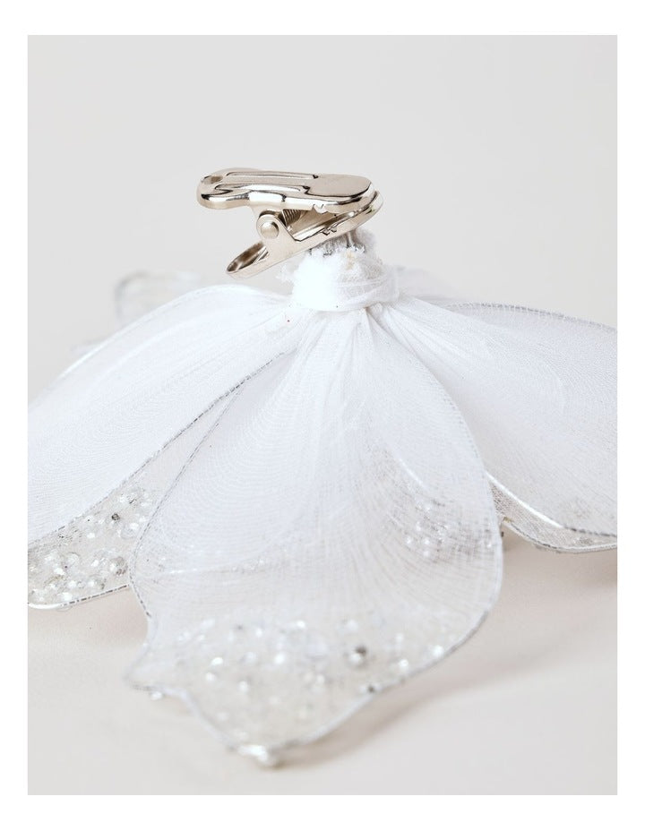 Luxe Christmas Champagne Poinsettia on Clip