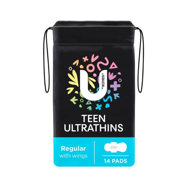 Pads Ultra Thin Teen Regular With Wings