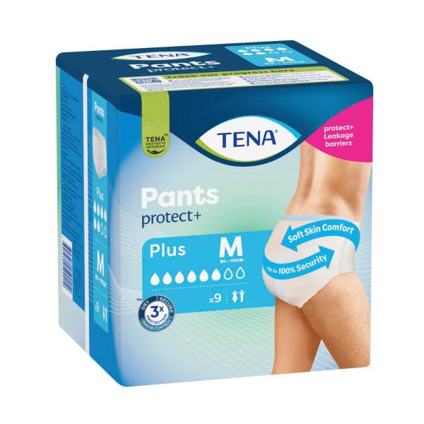 TENA INCONTINENCE PANTS PLUS MEDIUM 9PK
