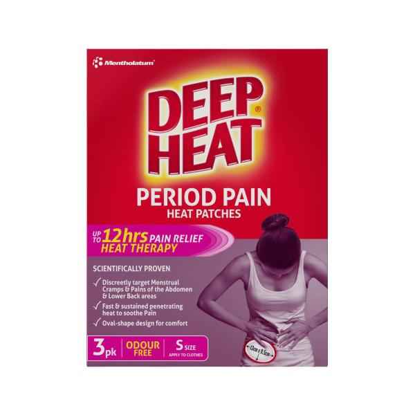 DEEP HEAT PERIOD PAIN HEAT PATCHES 3PK