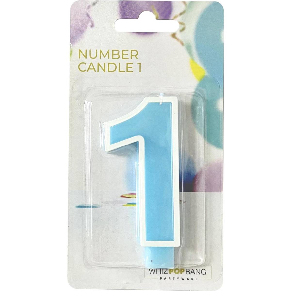 Whiz Pop Bang Number Candle 1 Assorted each