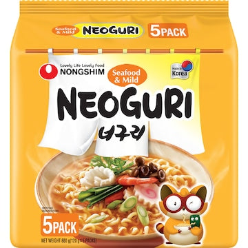 Nongshim Neoguri Ramyun Mild 5 Pack 120g