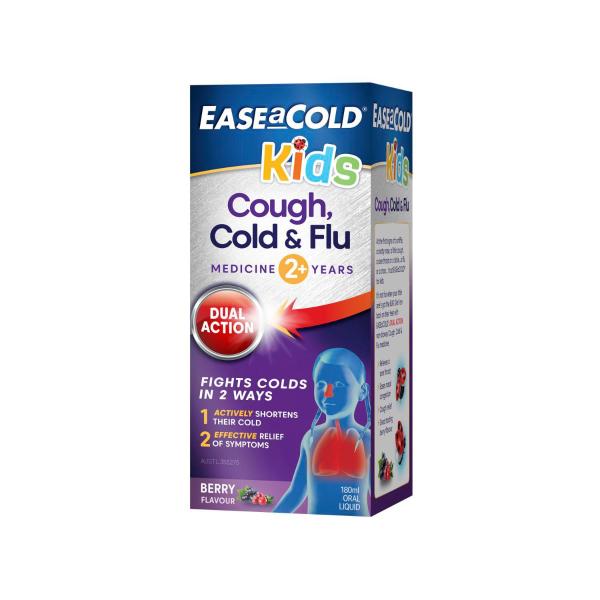 EASE A COLD KIDS COUGH COLD & FLU LIQUID 180ML