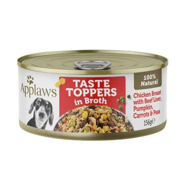 Taste Toppers Dog Tin Chicken Breast With Beef Liver & Vegetables In Broth Dog Food