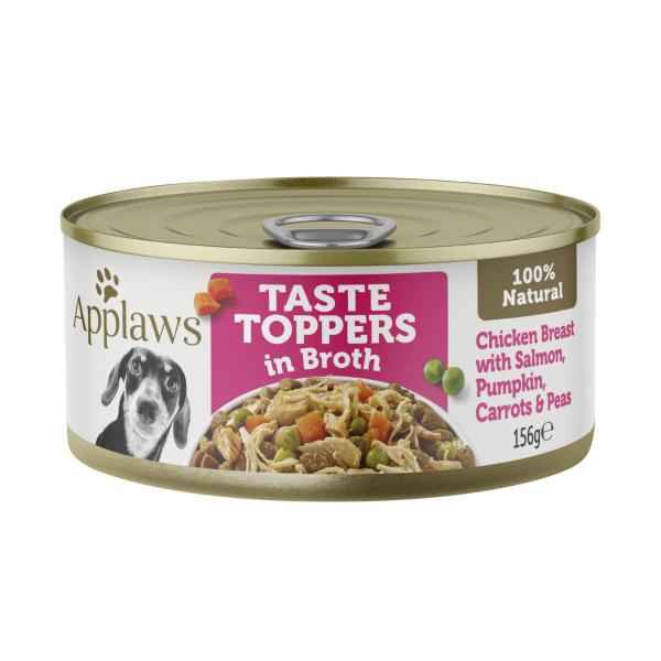 Taste Toppers Dog Tin Chicken Breast With Salmon & Vegetables In Broth Dog Food