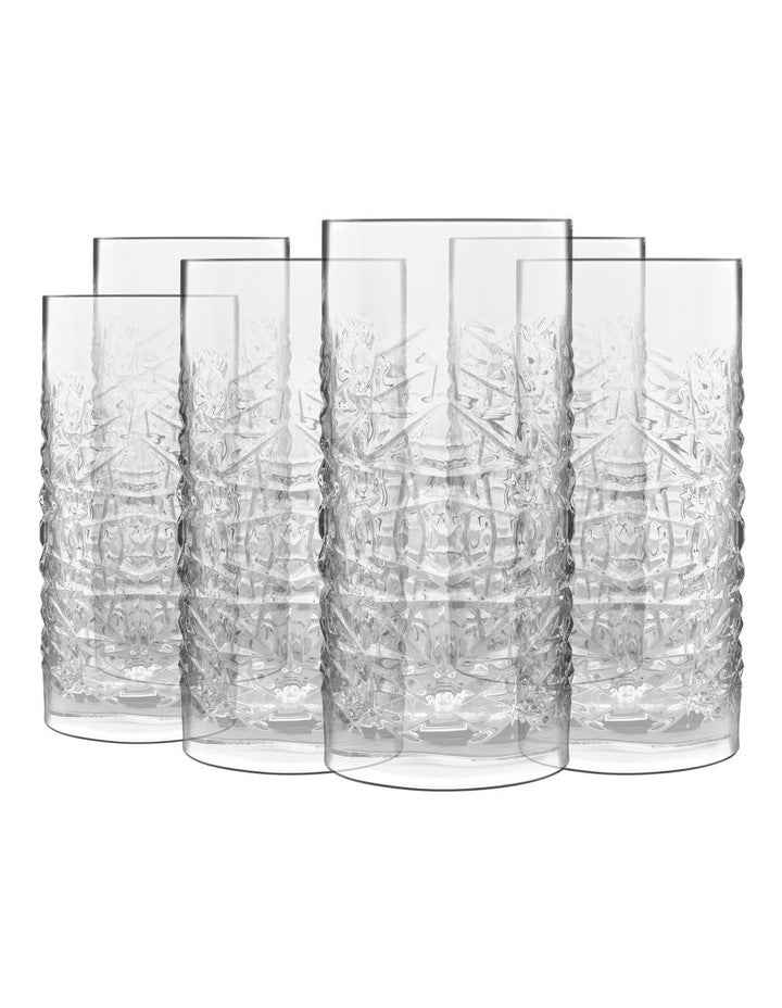 Set of 6 480ml Textures Hi-Ball l Clear